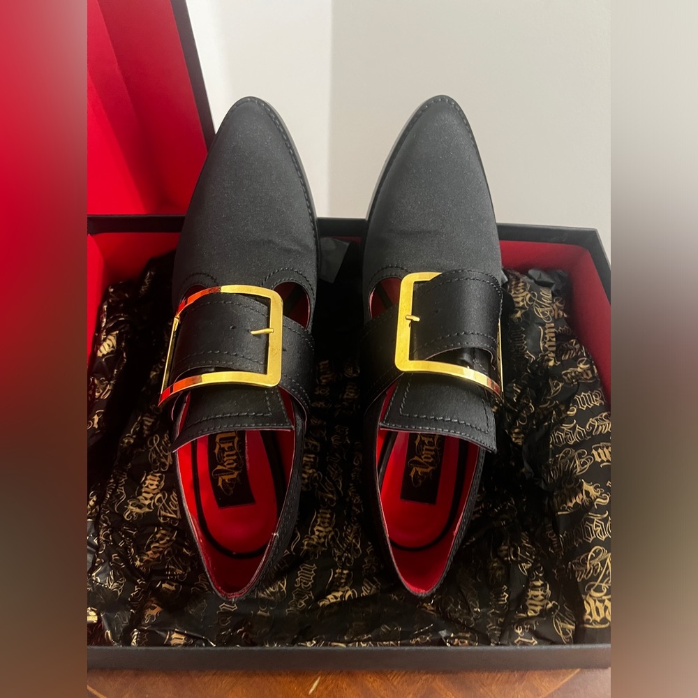 Kat Von D coven kitten heel shoes